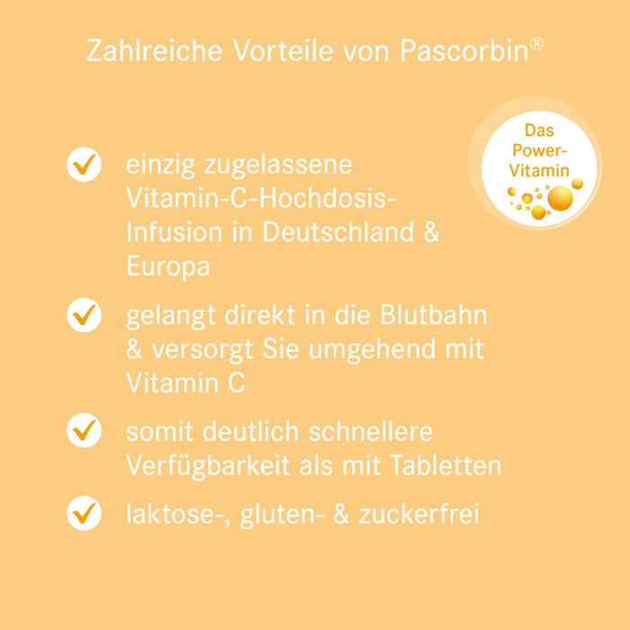 Pascoe Pascorbin Injektionslösung bei Vitamin-C-Mangel, 50 ml Solution