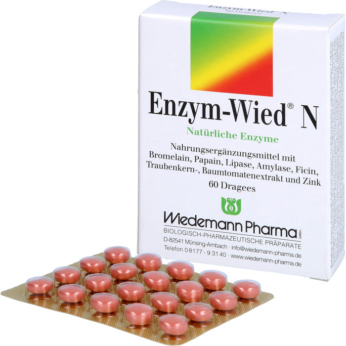 Enzym-Wied N natürliche Enzyme Dragees, 60 pc Tablettes