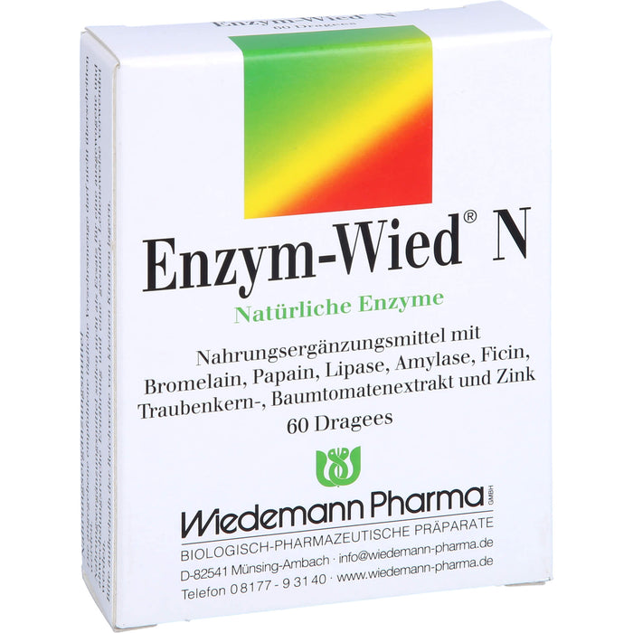 Enzym-Wied N natürliche Enzyme Dragees, 60 pcs. Tablets