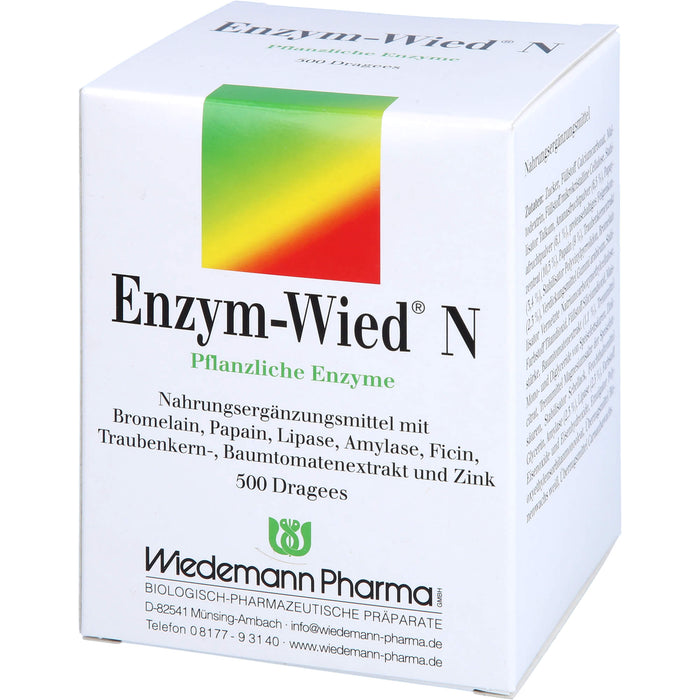 Enzym-Wied N Dragees, 500 pcs. Tablets