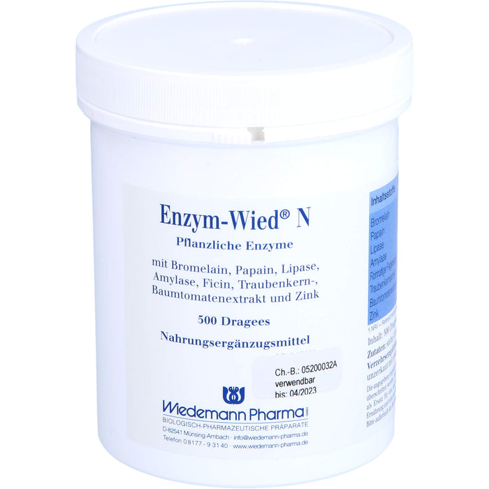 Enzym-Wied N Dragees, 500 pcs. Tablets