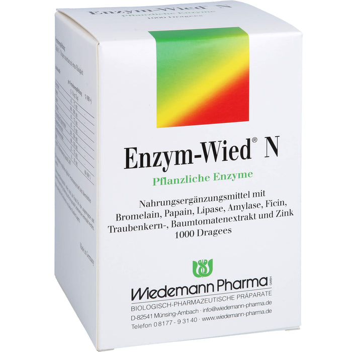 Enzym-Wied N Dragees, 1000 pcs. Tablets