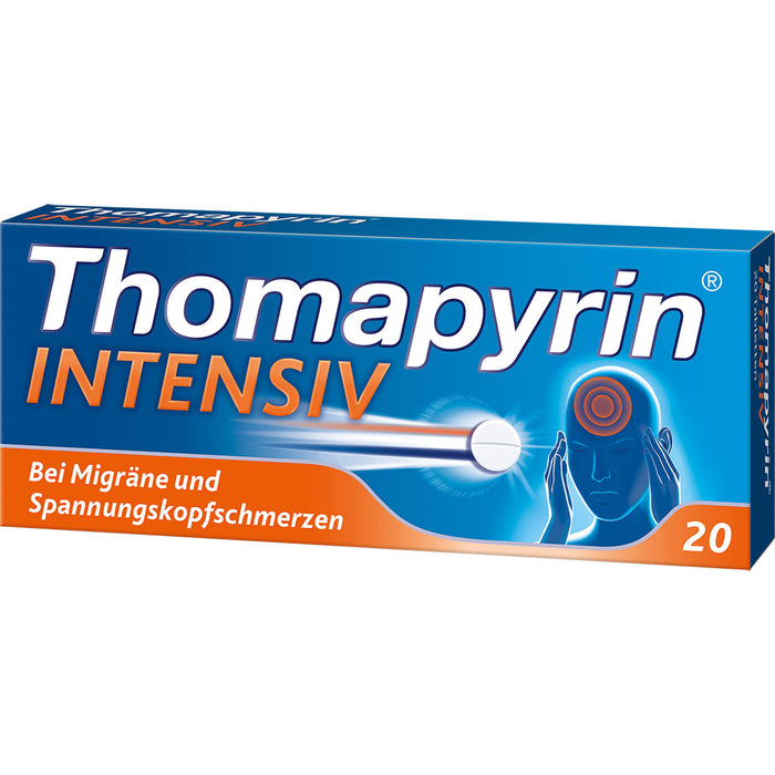 Thomapyrin intensiv Tabletten Original von Sanofi-Aventis, 20 pc Tablettes