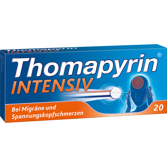 Thomapyrin intensiv Tabletten Original von Sanofi-Aventis, 20 pc Tablettes