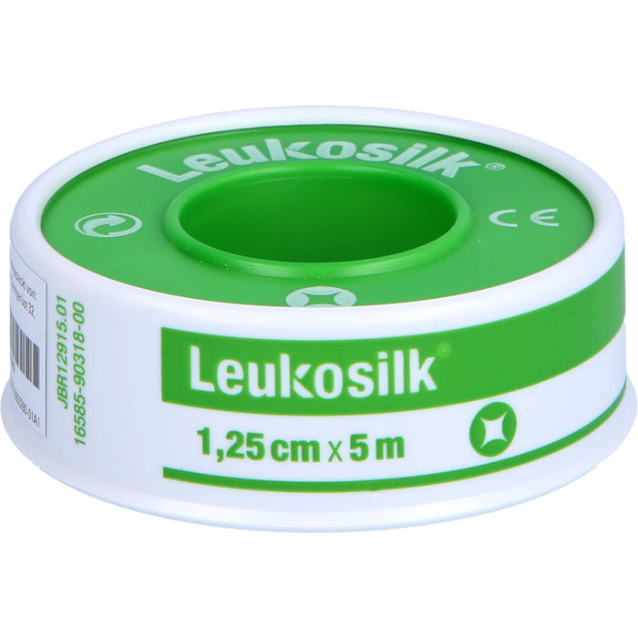 Leukosilk 5 m x 1,25 cm Fixierpflaster, 1 pcs. Patch