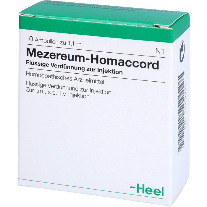 Mezereum-Homaccord flüssige Verdünnung, 10 pc Ampoules