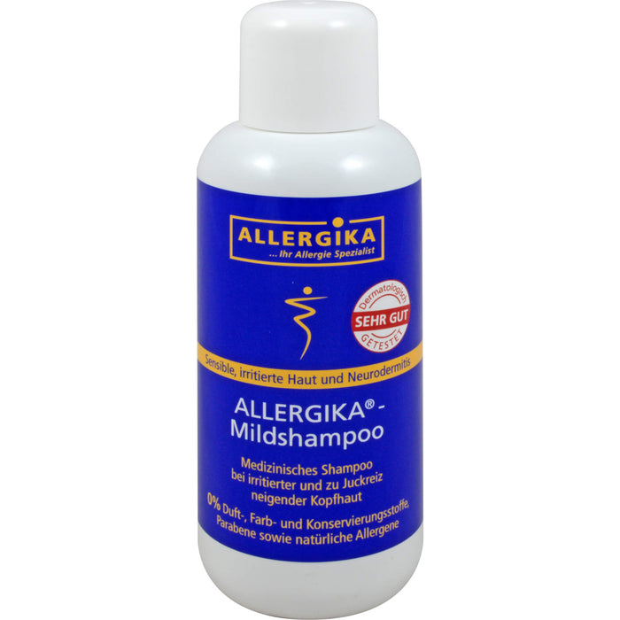 ALLERGIKA Mildshampoo für sensible, irritierte Haut und bei Neurodermitits, 200 ml Shampoo