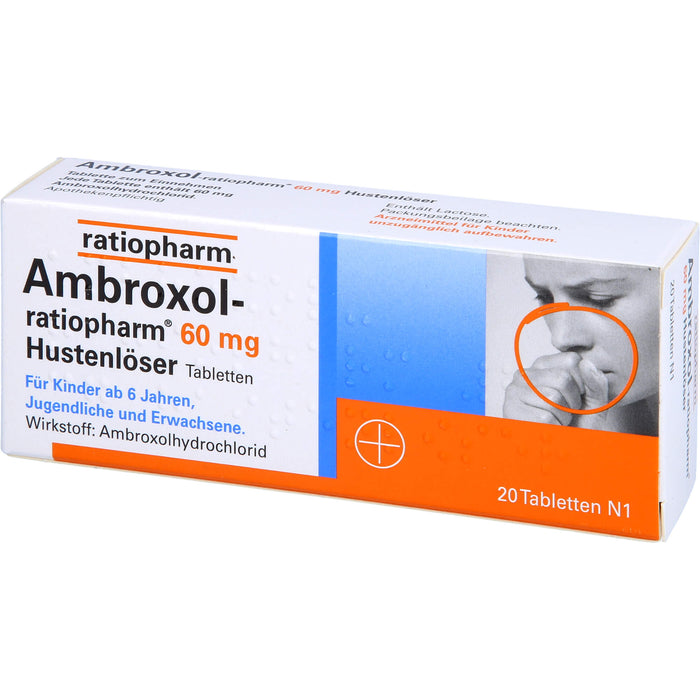 Ambroxol-ratiopharm 60 mg Hustenlöser Tabletten, 20 pcs. Tablets