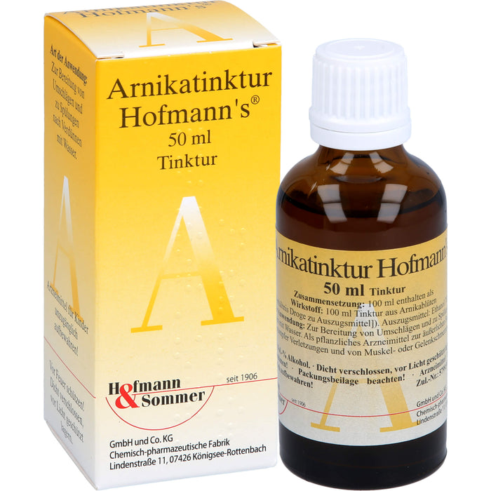 Arnikatinktur Hofmanns bei äußerlichen, stumpfen Verletzungen, 50 ml Solution