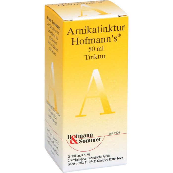 Arnikatinktur Hofmanns bei äußerlichen, stumpfen Verletzungen, 50 ml Solution