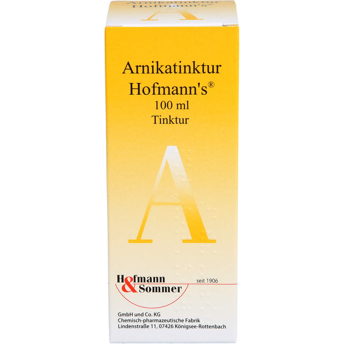 Arnikatinktur Hofmanns bei äußerlichen, stumpfen Verletzungen, 100 ml Solution