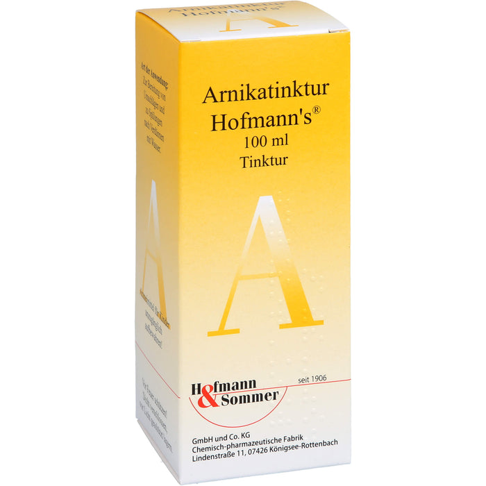 Arnikatinktur Hofmanns bei äußerlichen, stumpfen Verletzungen, 100 ml Solution