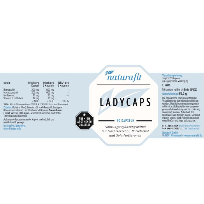 naturafit Ladycaps Kapseln, 90 St. Kapseln