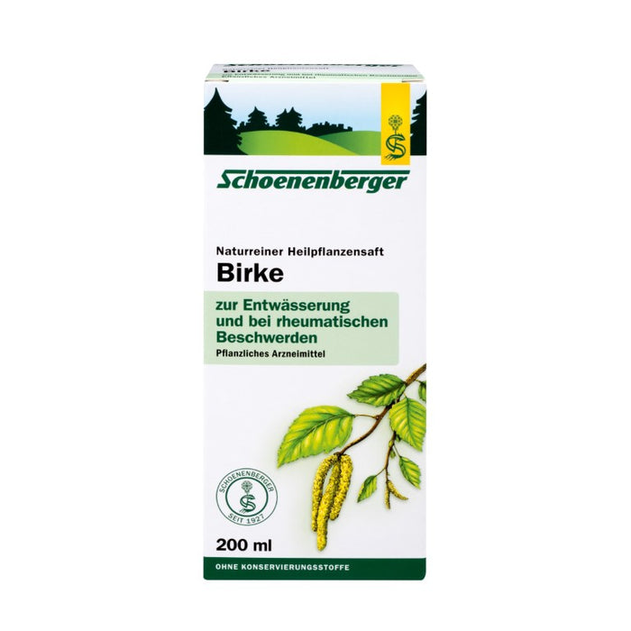 Schoenenberger Naturreiner Heilpflanzensaft Birke, 200 ml Lösung