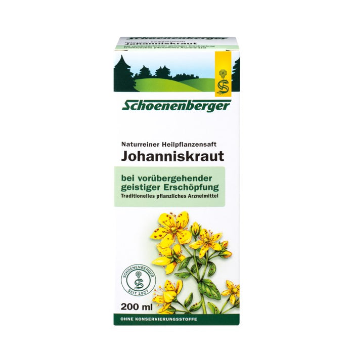 Schoenenberger Johanniskraut naturreiner Heilpflanzensaft, 200 ml Solution