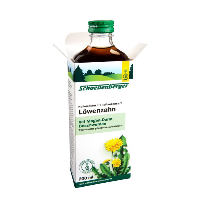 Schoenenberger Löwenzahn naturreiner Heilpflanzensaft, 200 ml Solution