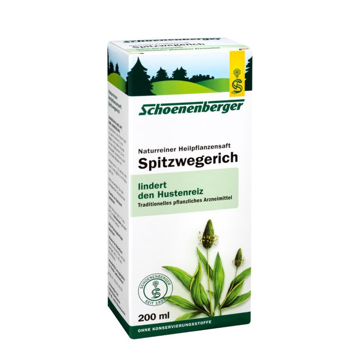 Schoenenberger Spitzwegerich naturreiner Heilpflanzensaft, 200 ml Solution