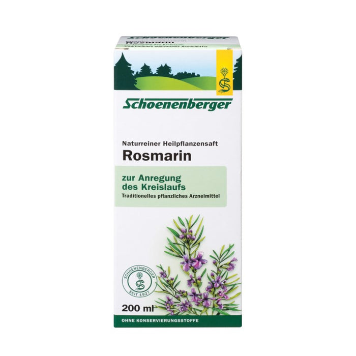 Schoenenberger Naturreiner Heilpflanzensaft Rosmarin, 200 ml Lösung