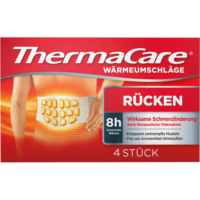 ThermaCare Wärmeumschläge bei Rückenschmerzen, 4 pc Pansement