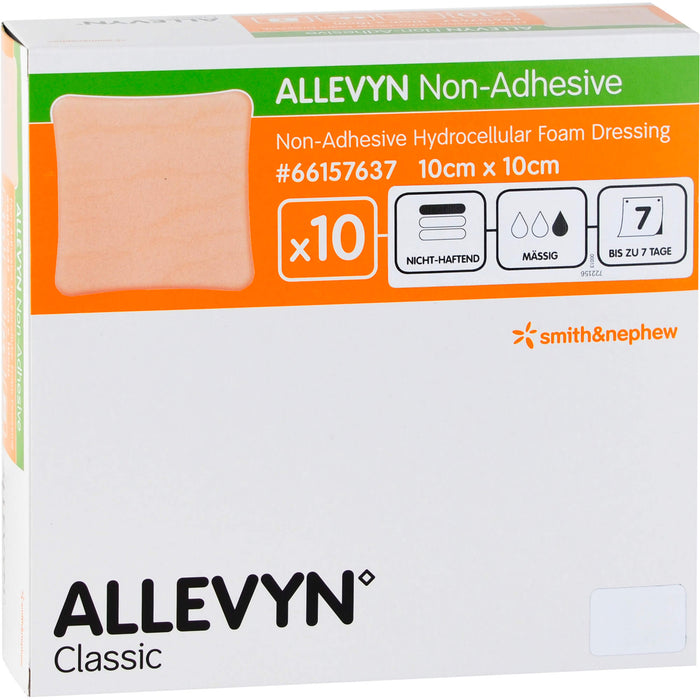 ALLEVYN non Adhesive 10x10 cm Wundverband, 10 St KOM