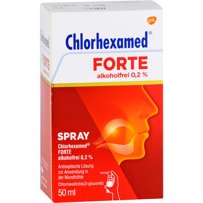 Chlorhexamed forte alkoholfrei 0,2 % Spray, 50 ml Solution