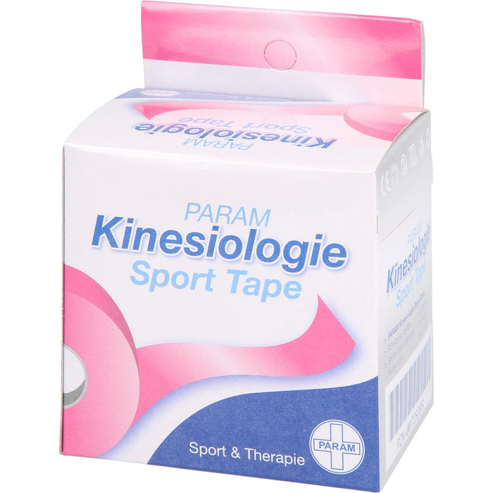 PARAM Kinesiologie Sport Tape 5 cm x 5 m Pink, 1 pc Pansement