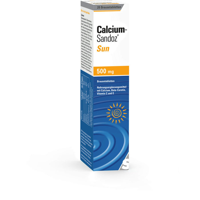 Calcium-Sandoz sun Brausetabletten, 20 pc Tablettes