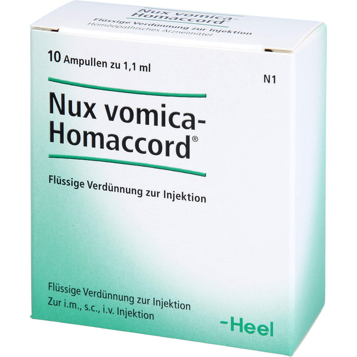 Nux vomica-Homaccord Inj.-Lsg., 10 pc Ampoules