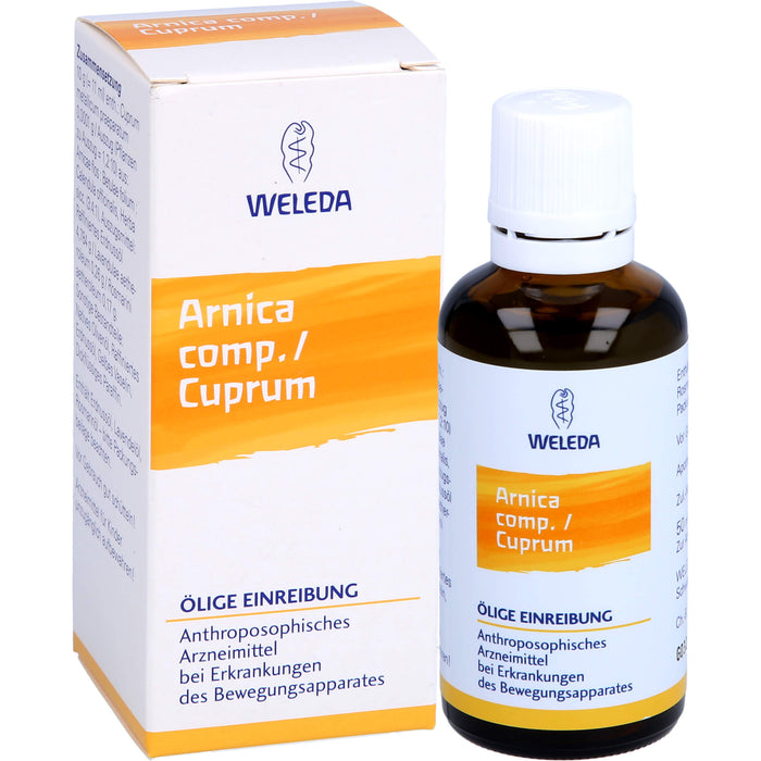 WELEDA Arnica comp. / Cuprum ölige Einreibung, 50 ml Einreibung