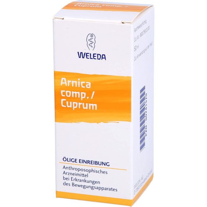 WELEDA Arnica comp. / Cuprum ölige Einreibung, 50 ml Einreibung