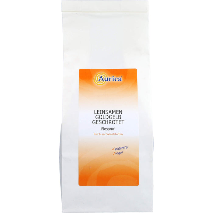 Aurica Flosano Leinsamen geschrotet, 500 g Poudre