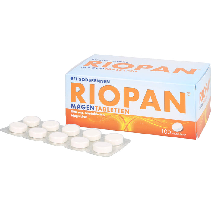 RIOPAN Magen-Kautabletten bei Sodbrennen, 100 pc Tablettes