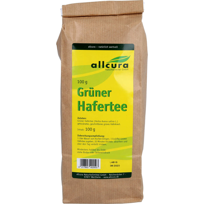 allcura Grüner Hafertee, 100 g Tee