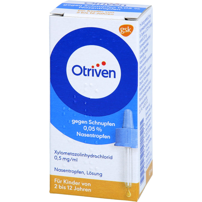 Otriven 0,05 % Nasentropfen für Kinder bei Schnupfen, 10 ml Solution