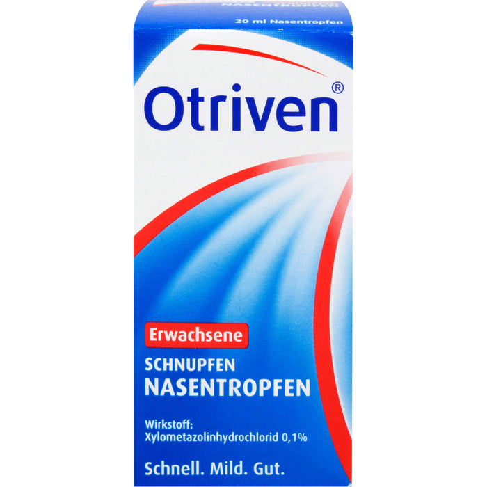 Otriven 0,1 % Nasentropfen für Erwachsene bei Schnupfen, 20 ml Lösung