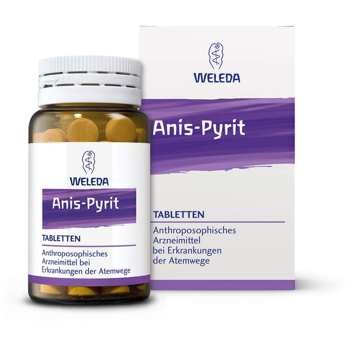 WELEDA Anis pyrit Tabletten bei Erkrankungen der Atemwege, 80 pc Tablettes