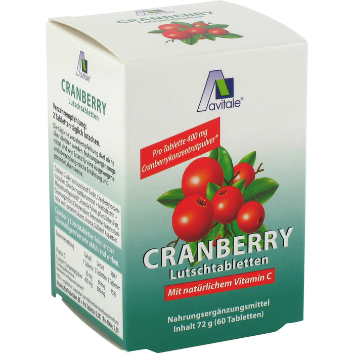 CRANBERRY Lutschtabletten, 60 St LUT