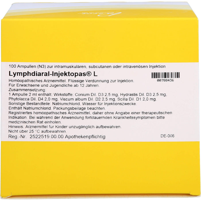 Lymphdiaral-Injektopas L Ampullen, 100 pcs. Ampoules