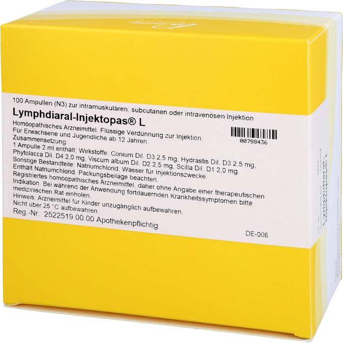 Lymphdiaral-Injektopas L Ampullen, 100 pc Ampoules