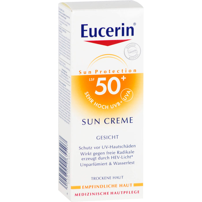 Eucerin Sensitive Protect Face Sun Creme LSF 50+, 50 ml Cream