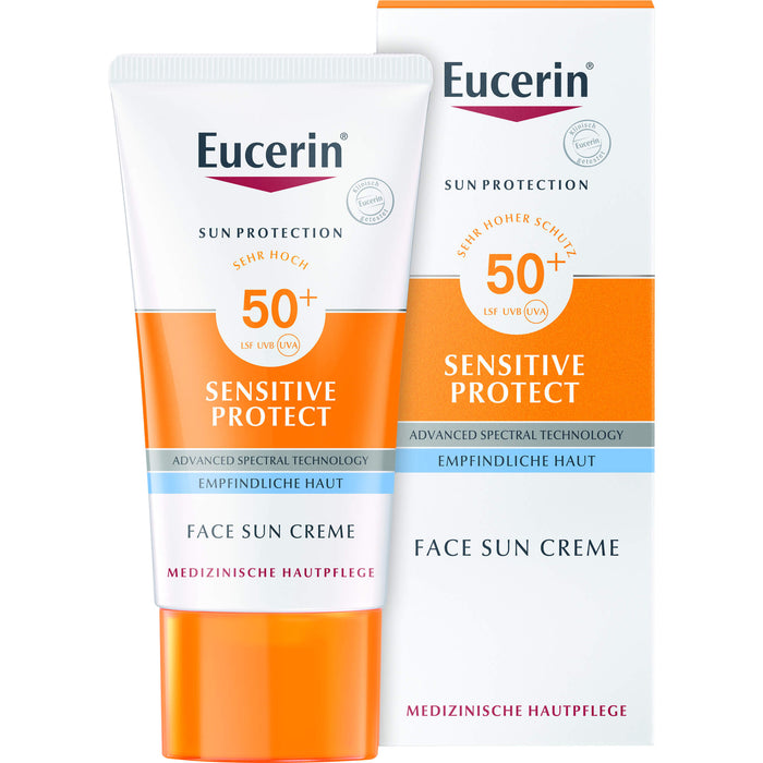 Eucerin Sensitive Protect Face Sun Creme LSF 50+, 50 ml Creme