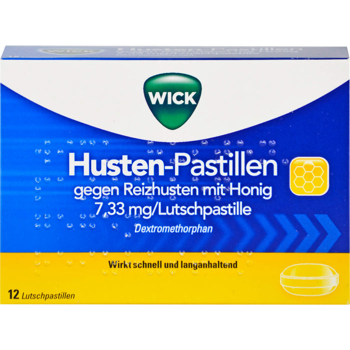 WICK Husten-Pastillen gegen Reizhusten Lutschpastillen, 12 pcs. Tablets