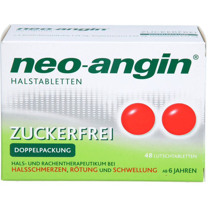 neo-angin Halstabletten zuckerfrei, 48 pc Tablettes