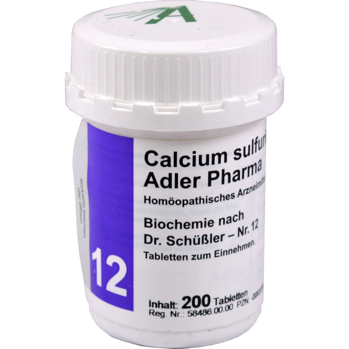 Biochemie Adler 12 Calcium sulfuricum D6 Tbl., 200 St TAB