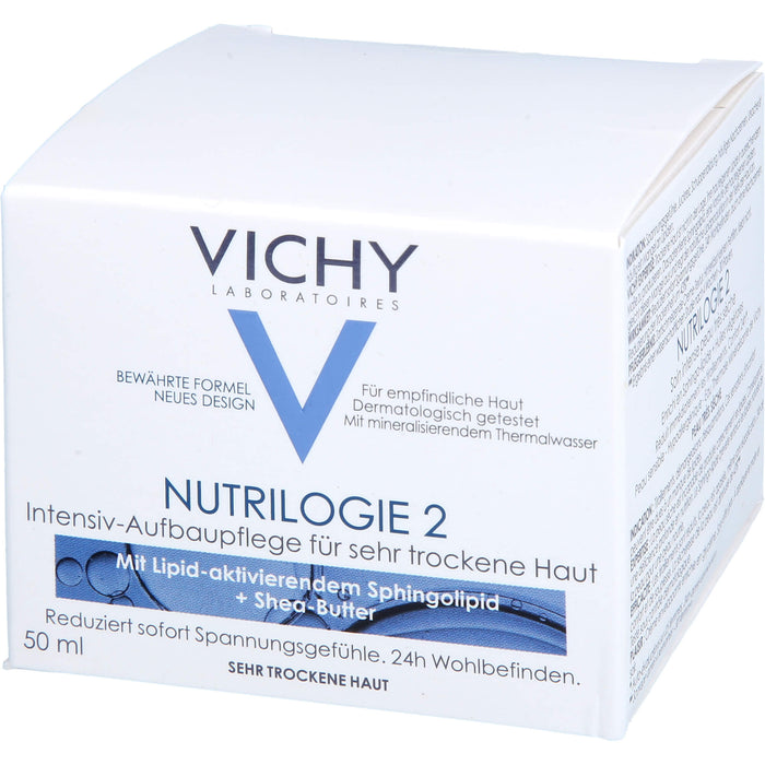 VICHY Nutrilogie 2 Intensiv-Aufbaupflege für sehr trockene Haut, 50 ml Cream