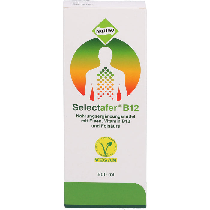 Selectafer B12 Liquidum mit Eisen, Vitamin B12 und Folsäure, 500 ml Solution