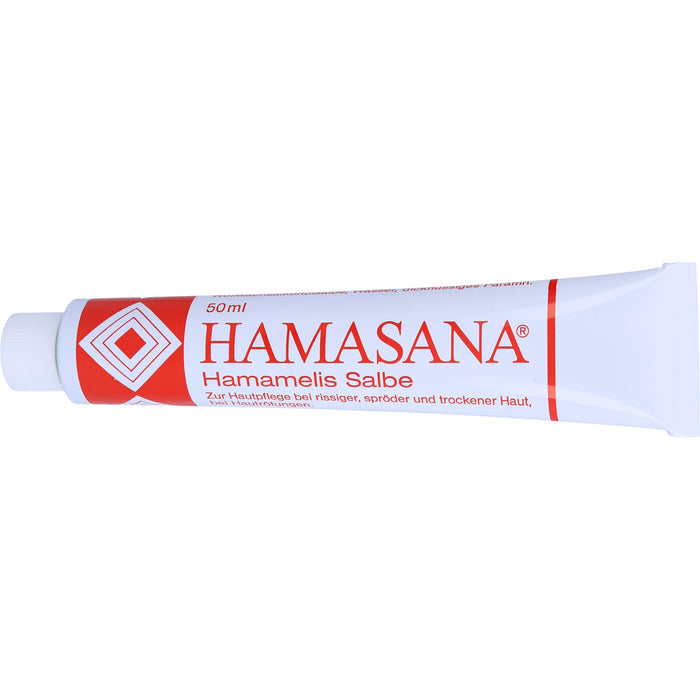 HAMASANA Hamamelis Salbe zur Hautpflege bei rissiger, spröder und trockener Haut, 50 g Ointment