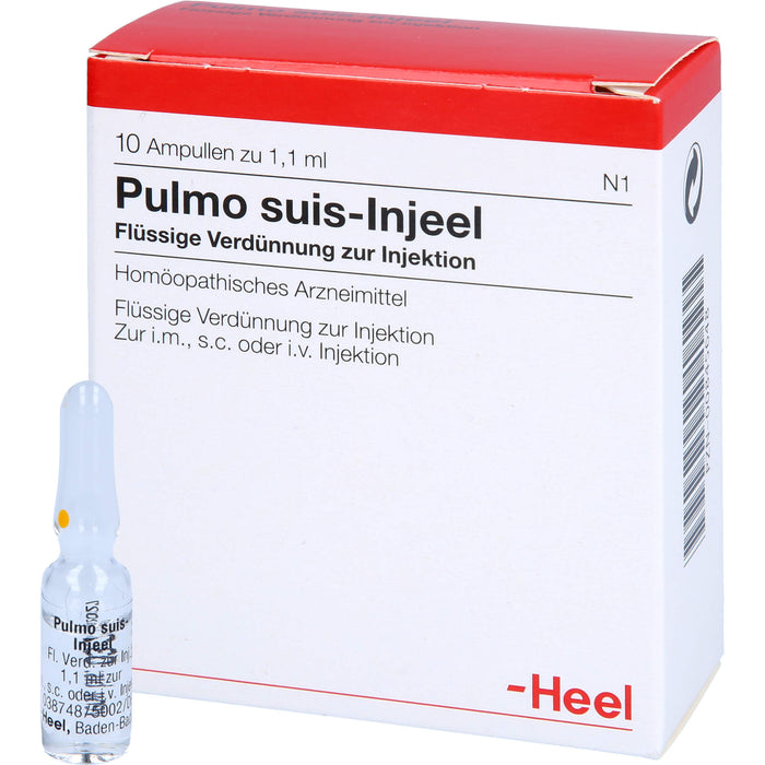 Heel Pulmo suis-Injeel flüssige Verdünnung zur Injektion, 10 pc Ampoules