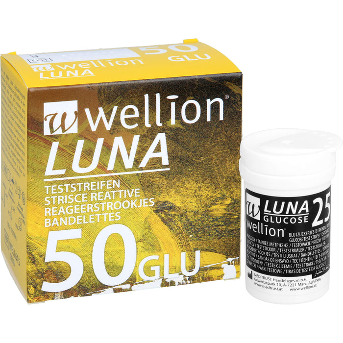 Wellion Luna Blutzuckerteststreifen, 50 pc Bandelettes réactives