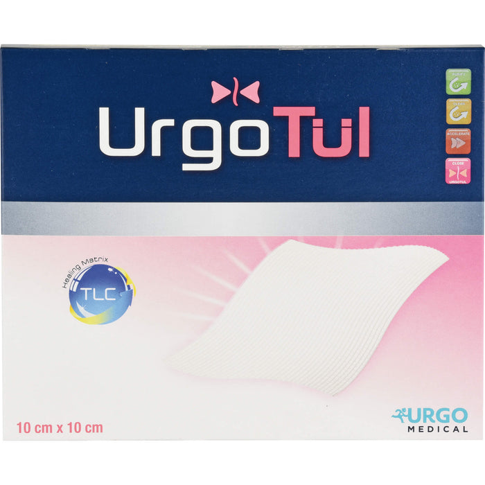 UrgoTül 10 x 10 cm lipidokolloid-Wundauflage, 10 pcs. Wound gauze